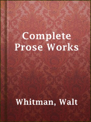 Complete Prose Works - ebook